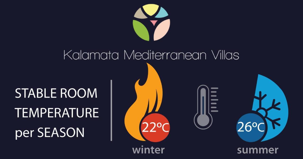 Villa Vesta Retire - Kalamata Mediterranean Villas Kültér fotó